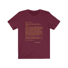 Load image into Gallery viewer, Letter from Rogue - Unisex Jersey Short Sleeve Tee