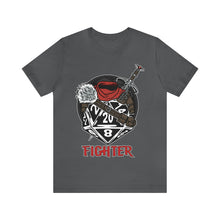 Load image into Gallery viewer, Roll for Initiative with our Fighter d20 Tee | Regular Fit | Fantasy DnD Tabletop Gaming Tshirt