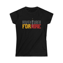Load image into Gallery viewer, Adventurer for Hire - Women's Softstyle Tee | DnD Shirt