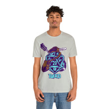 Load image into Gallery viewer, The Melodic Dice: A D20 Die Dressed as a Bard T-shirt | Regular Fit | Fantasy DnD Tee
