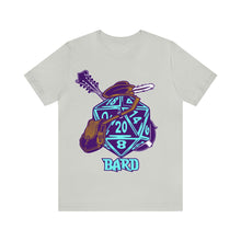 Load image into Gallery viewer, The Melodic Dice: A D20 Die Dressed as a Bard T-shirt | Regular Fit | Fantasy DnD Tee