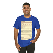 Load image into Gallery viewer, Human Variant Stat Block Tee | Regular Fit | Fantasy Dnd Tabletop RPG T-shirt