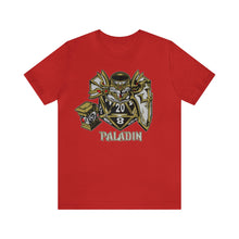 Load image into Gallery viewer, Roll with the Divine: D20 Paladin Tee | Regular Fit | Fantasy DnD Tabletop Gaming Tshirt