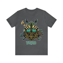 Load image into Gallery viewer, Roll with the Nature: D20 Druid Tee for Tabletop Gamers | Regular Fit | Fantasy DnD Tshirt