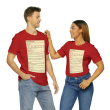 Load image into Gallery viewer, Human Variant Stat Block Tee | Regular Fit | Fantasy Dnd Tabletop RPG T-shirt