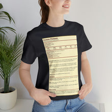 Load image into Gallery viewer, Human Variant Stat Block Tee | Regular Fit | Fantasy Dnd Tabletop RPG T-shirt
