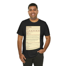Load image into Gallery viewer, Human Variant Stat Block Tee | Regular Fit | Fantasy Dnd Tabletop RPG T-shirt