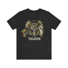 Load image into Gallery viewer, Roll with the Divine: D20 Paladin Tee | Regular Fit | Fantasy DnD Tabletop Gaming Tshirt