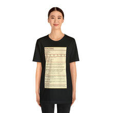 Load image into Gallery viewer, Human Variant Stat Block Tee | Regular Fit | Fantasy Dnd Tabletop RPG T-shirt
