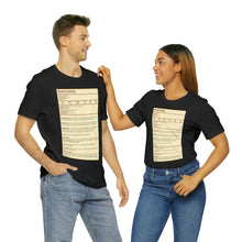 Load image into Gallery viewer, Human Variant Stat Block Tee | Regular Fit | Fantasy Dnd Tabletop RPG T-shirt