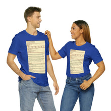Load image into Gallery viewer, Human Variant Stat Block Tee | Regular Fit | Fantasy Dnd Tabletop RPG T-shirt