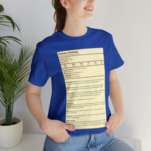 Load image into Gallery viewer, Human Variant Stat Block Tee | Regular Fit | Fantasy Dnd Tabletop RPG T-shirt
