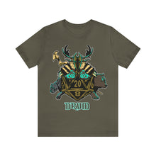 Load image into Gallery viewer, Roll with the Nature: D20 Druid Tee for Tabletop Gamers | Regular Fit | Fantasy DnD Tshirt