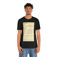 Load image into Gallery viewer, Human Variant Stat Block Tee | Regular Fit | Fantasy Dnd Tabletop RPG T-shirt