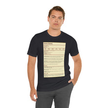 Load image into Gallery viewer, Human Variant Stat Block Tee | Regular Fit | Fantasy Dnd Tabletop RPG T-shirt