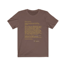 Load image into Gallery viewer, Letter from Rogue - Unisex Jersey Short Sleeve Tee