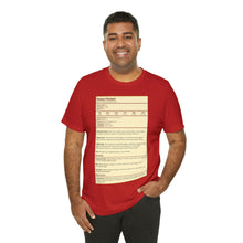 Load image into Gallery viewer, Human Variant Stat Block Tee | Regular Fit | Fantasy Dnd Tabletop RPG T-shirt
