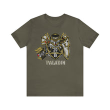Load image into Gallery viewer, Roll with the Divine: D20 Paladin Tee | Regular Fit | Fantasy DnD Tabletop Gaming Tshirt