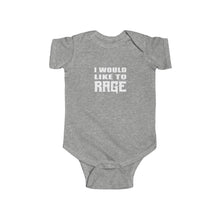 Load image into Gallery viewer, I Would Like To RAGE - Babe-arian Onesie