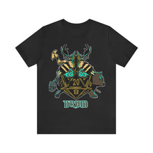 Load image into Gallery viewer, Roll with the Nature: D20 Druid Tee for Tabletop Gamers | Regular Fit | Fantasy DnD Tshirt