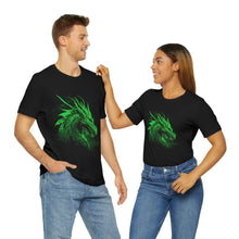 Load image into Gallery viewer, Green Dragon Tattoo Short Sleeve Tee - Tabletop Gaming, Gaming Tee, D&amp;D shirt
