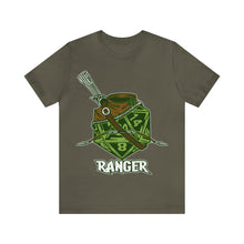 Load image into Gallery viewer, Roll for Survival: Ranger D20 T-Shirt | Regular Fit | Fantasy DnD Tabletop Gaming Tee
