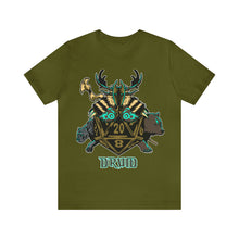Load image into Gallery viewer, Roll with the Nature: D20 Druid Tee for Tabletop Gamers | Regular Fit | Fantasy DnD Tshirt
