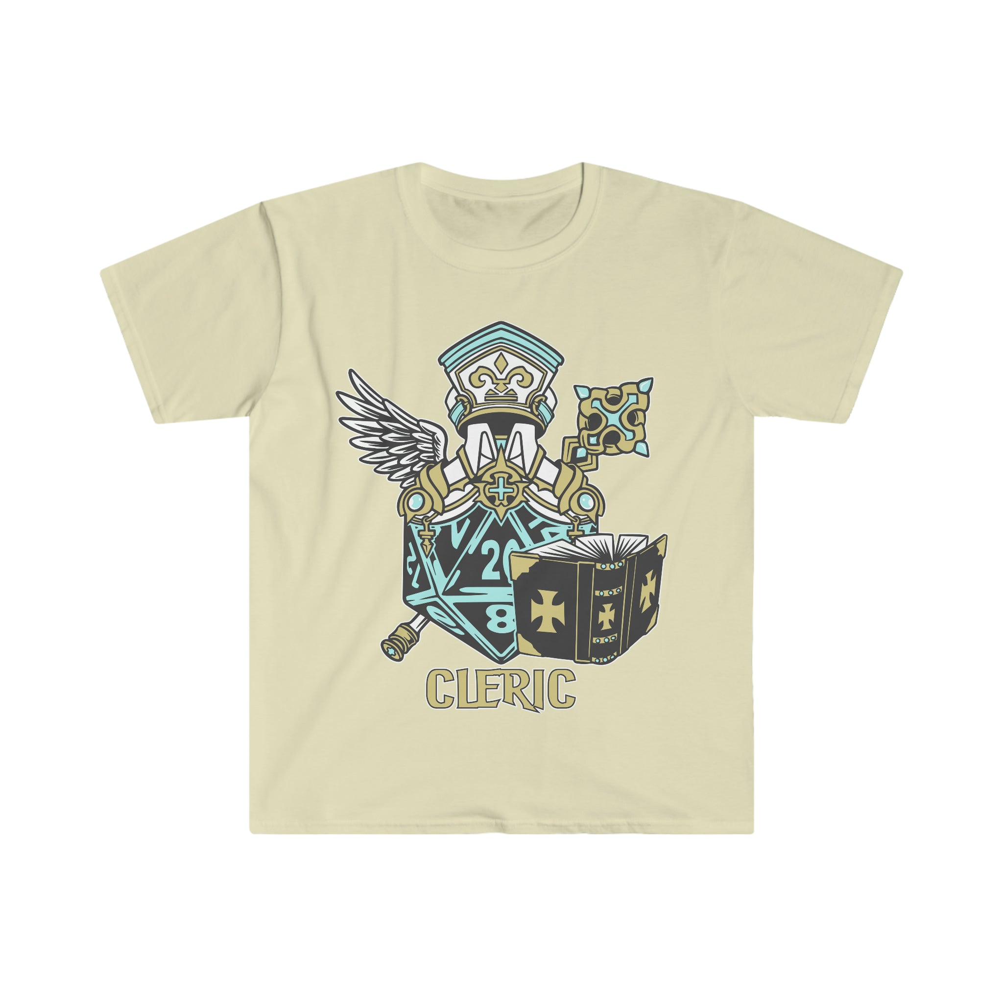 CottonCloud T-Shirt Donna Dado Cleric Dungeon Tabletop Dragons D20 - Maglia In Puro Cotone Jersey