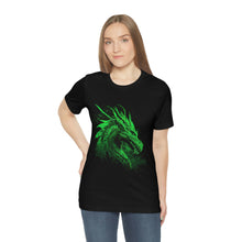 Load image into Gallery viewer, Green Dragon Tattoo Short Sleeve Tee - Tabletop Gaming, Gaming Tee, D&amp;D shirt
