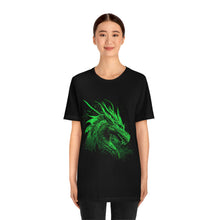 Load image into Gallery viewer, Green Dragon Tattoo Short Sleeve Tee - Tabletop Gaming, Gaming Tee, D&amp;D shirt
