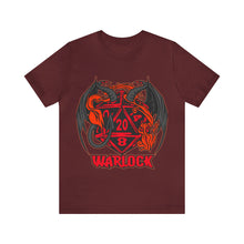 Load image into Gallery viewer, Unleash Your Power with Our D20 Warlock Tee! | Regular Fit | Fantasy DnD Tabletop Gaming Tshirt
